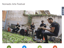 Tablet Screenshot of nomadicartsfestival.com